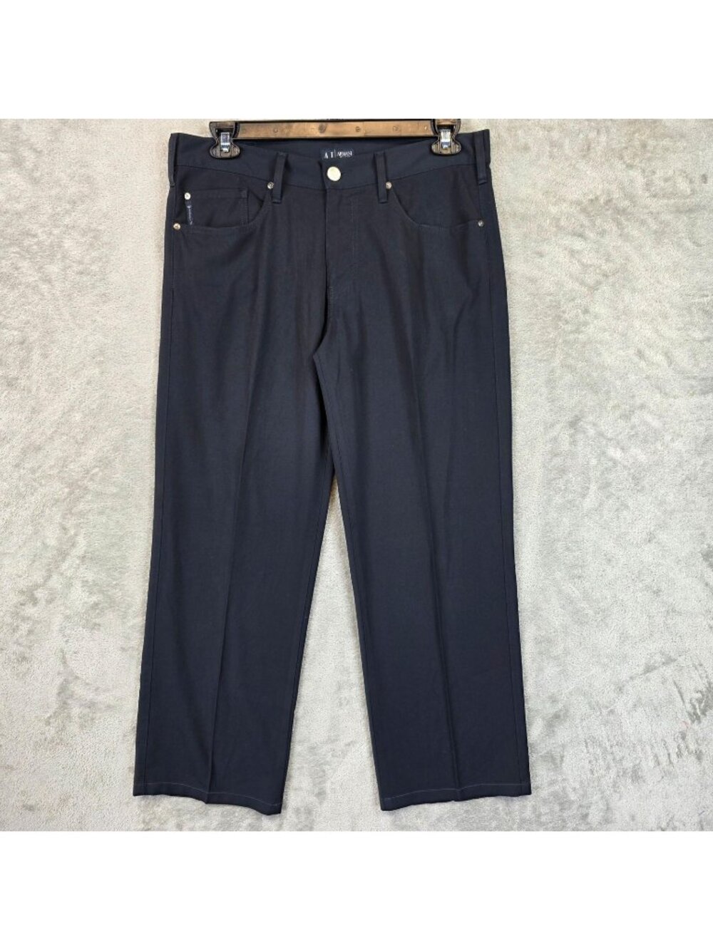 Armani Jeans Comfort Fit Jeans Mens 33x28 Blue Relaxed Straight Stretch Denim
